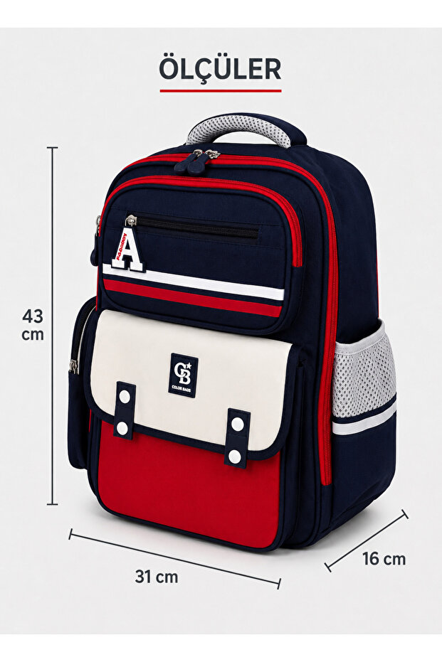 Primary School Children's School Bag Multi-Compartment Ergonomic Backpack