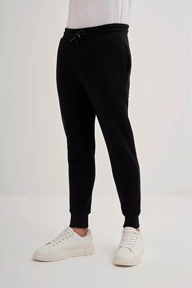 Slim Fit Black Men's Sweatpants 86010