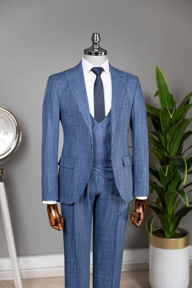 Vest Suit Blue