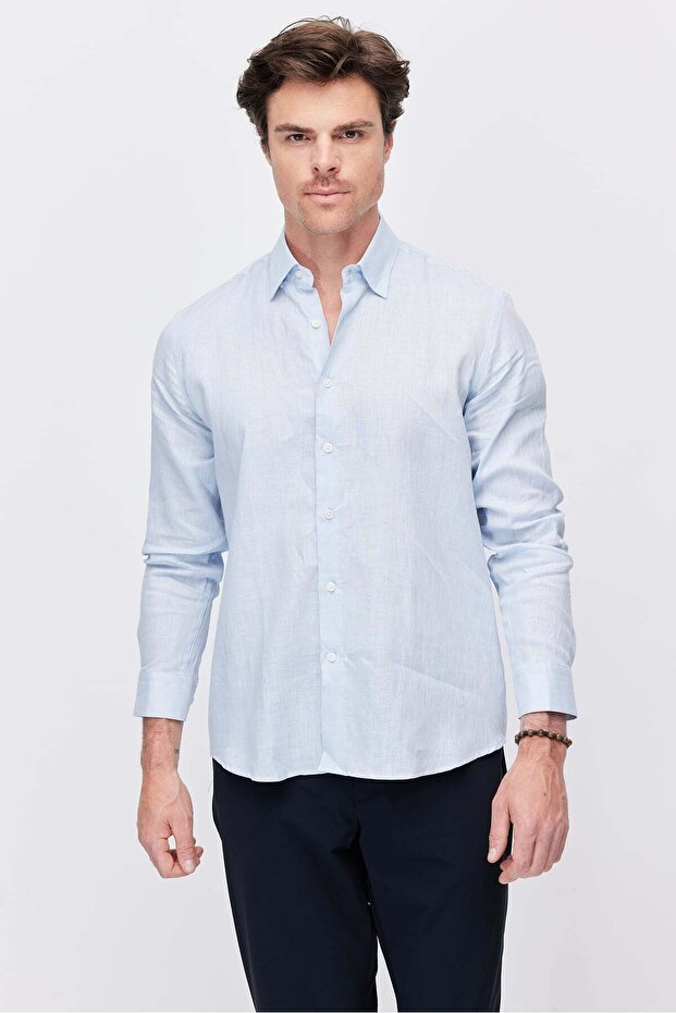 Men's Linen Regular Shirt