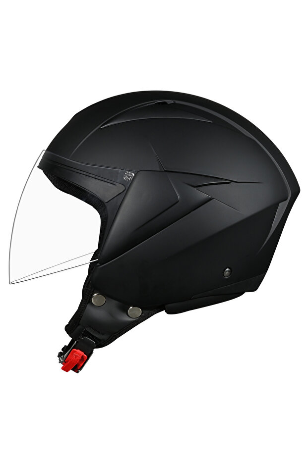 YARIM SILVER KASK - MAT SİYAH