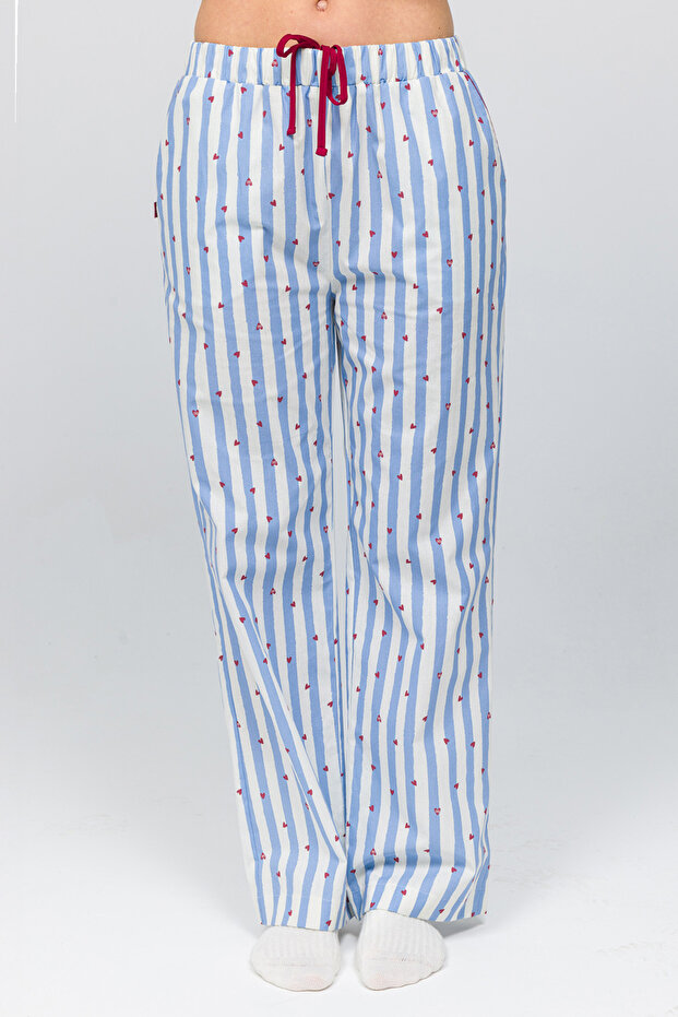 Women's Cotton Pajama Bottoms - Love on Line