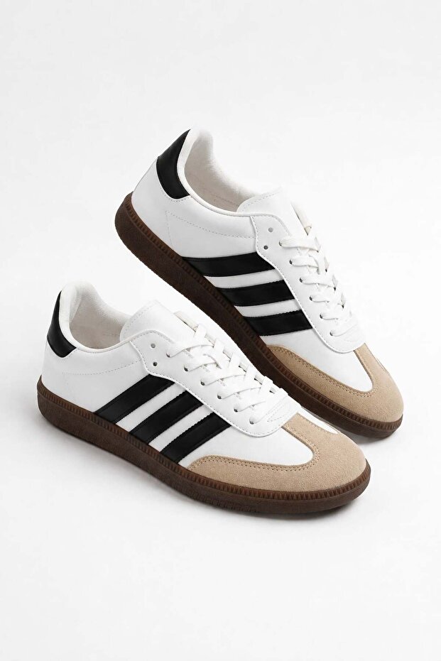 Retro Style Sneaker Non-Slip Sole Suede Toe Sports Shoes
