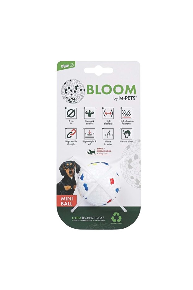 Bloom Mini Ball Game Ball Unbreakable Red/White
