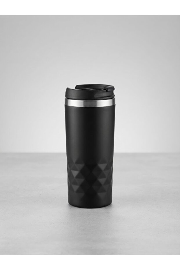 Siyah Çelik Termos Mug