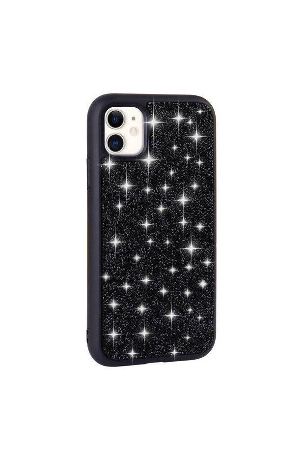 iPhone 11 Case with Glitter Diamonds and Raised Camera Silicone Frame