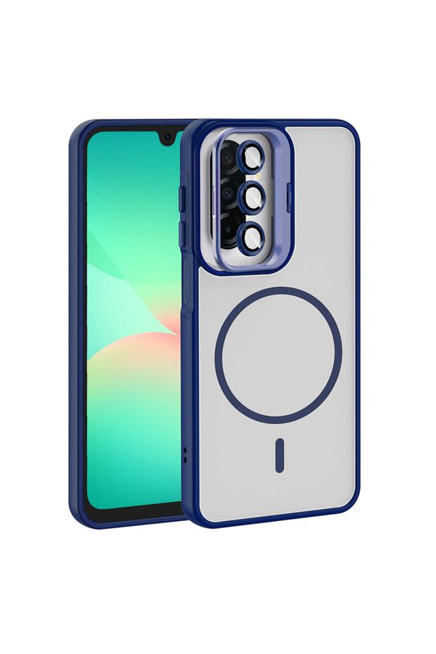 Galaxy A17 Case with Camera Stand, Magsafe Supported, Transparent Back, Silicone Marçev