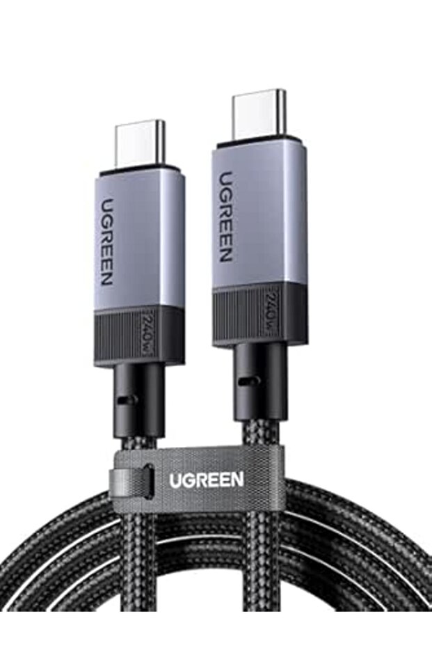 كيبل USB-C بقدرة 240 واط جيل 3 لنقل بيانات 40 جيجابت في الثانية USB 4.0، وإخراج فيديو 8K/4K عند 60 ه