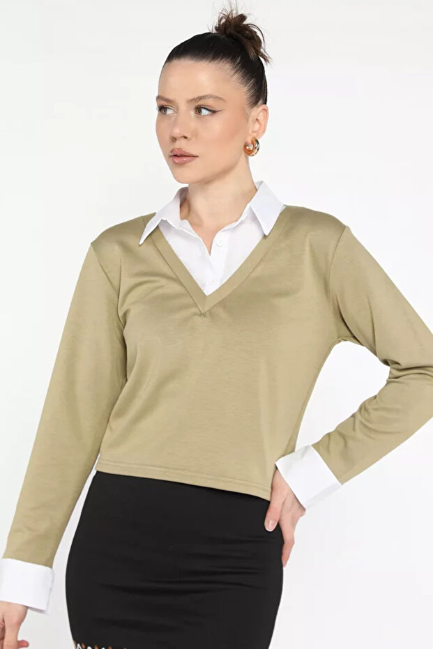 Women's Shirt Collar Blouse