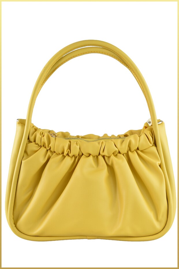 Sova Women's Drawstring Oval Hand and Shoulder Bag - Yellow