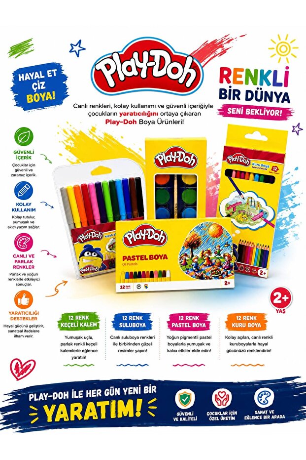 OKULA DÖNÜŞ BOYA SETİ-2 (PLAY-DOH)