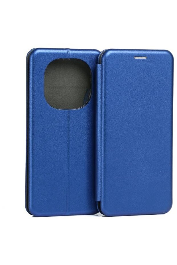 Magnetic Book Flip Cover for Xiaomi Redmi Note 14 Pro Plus 5G, Blue