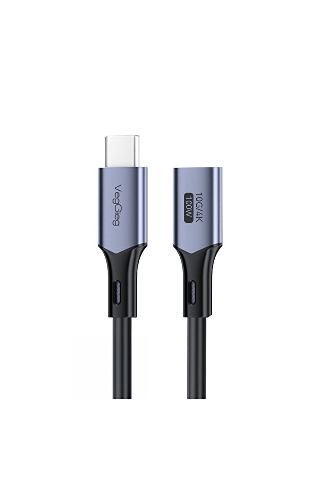 USB 3.2 Gen 2 Type-C Extension Cable Usb-C 100W 10Gbps 4K 60Hz 50cm