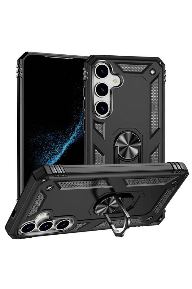 Galaxy S24 Case Camera Protector Magnetic Stand Tank Protection Marçev