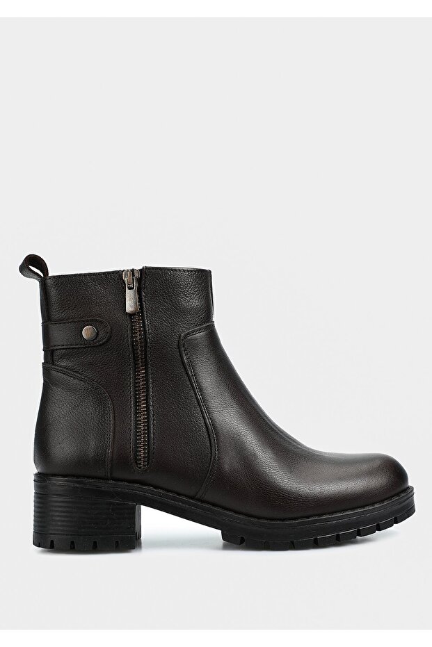 Brown Leather Women's Boots