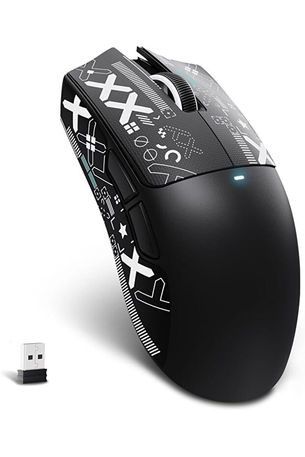 ماوس العاب لاسلكي خفيف للغاية من اتاك شارك X11SE ثلاثي الاوضاع 2.4G/USB-C سلكي/بلوتوث، مستشعر العاب