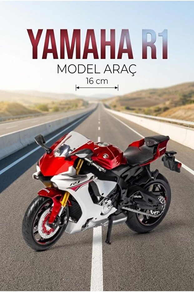 Hobbiez Licensed Yamaha Yzf-R1 Model Diecast 1/12 Scale Metal Motorcycle Vehicle