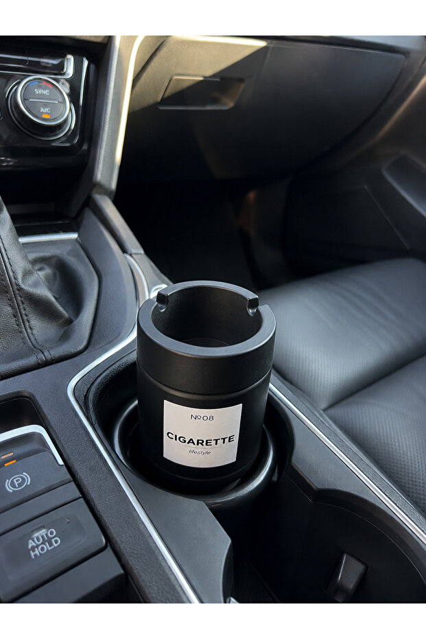 Quality Glass Ashtray with Lid, for Automobile, Home, Tabletop Use, In-Car Use