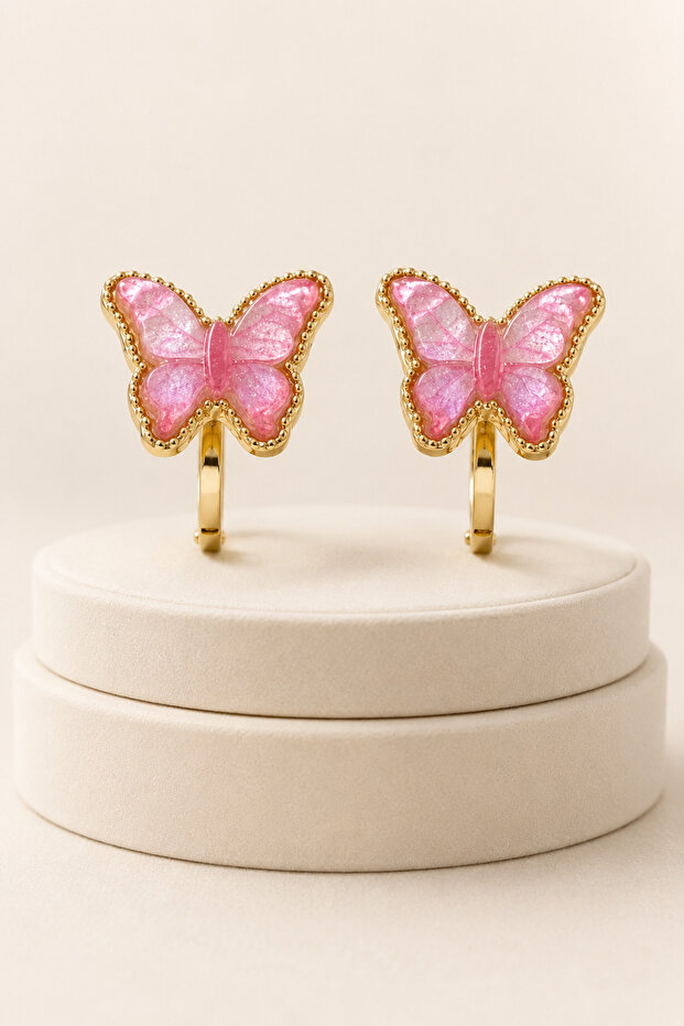 Butterfly Design No-Hole Earrings