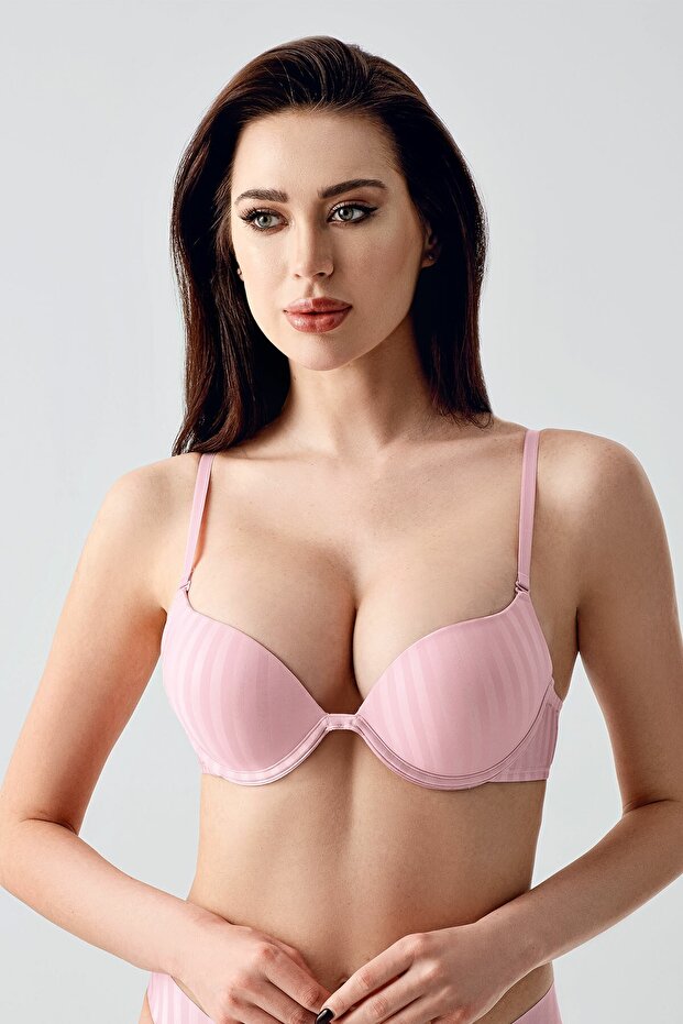 Double Support Patterned Bra