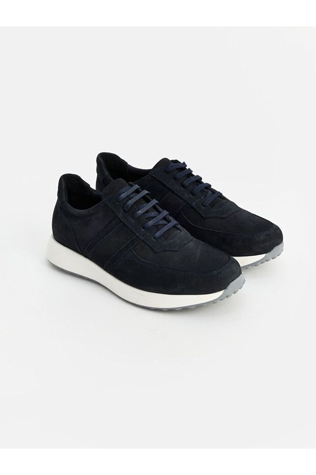 Lcw Steps Navy Blue Suede Men's Sports Shoes