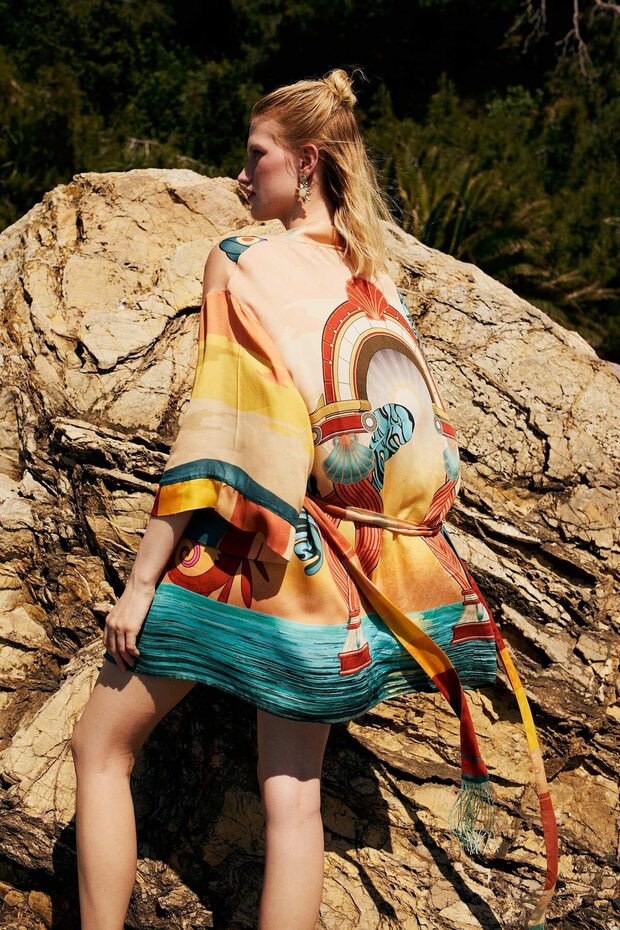 Jaquette X Patterned Kimono H1251Ax26Hs