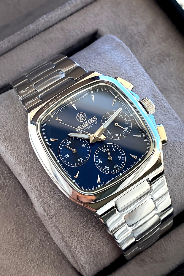 Men's Wristwatch 2 Years Warranty Steel Band Boxed Waterproof