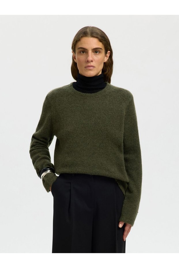 Strickpullover aus Wollmix