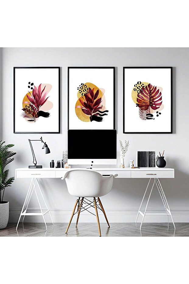 Signtouch Office Wall Art Set of 3 Outer Frame 50x70 cm