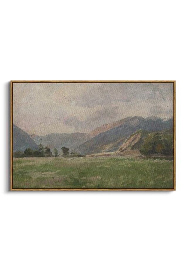 Signtouch Prairie Mountain Landscape Nature Wall Art Outer Frame 40x60 cm