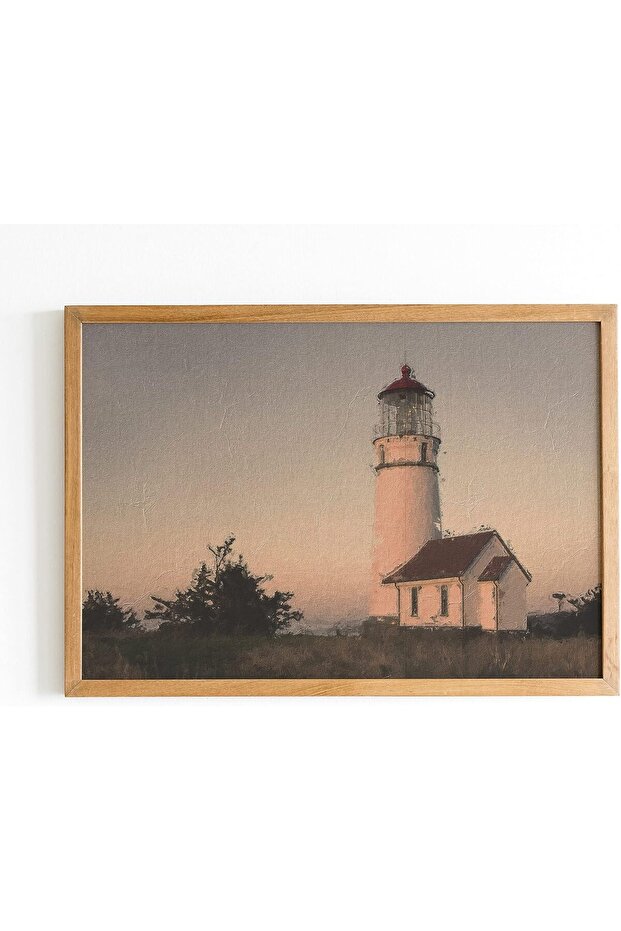 Signtouch Lighthouse Coastal Wall Art Outer Frame 40x60 cm