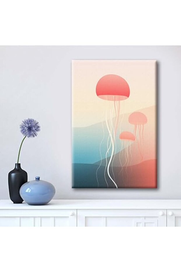 Signtouch Jellyfish Unframed Canvas Wall Art 40x60 cm