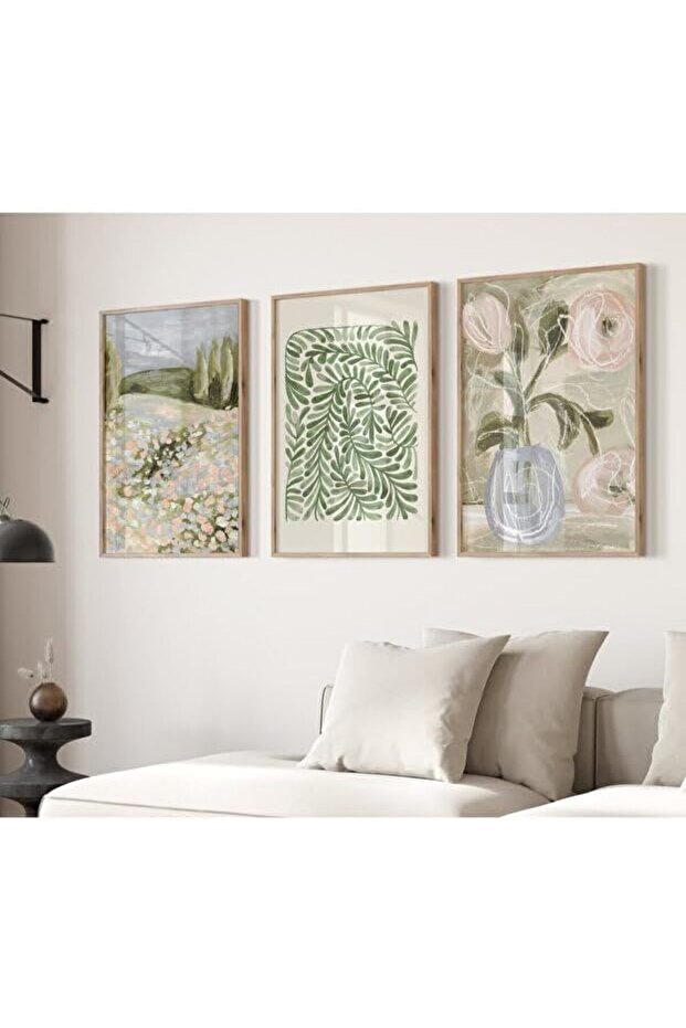 Signtouch Botanical Plant Watercolor Still Life Wall Art Outer Frame 40x60 cm