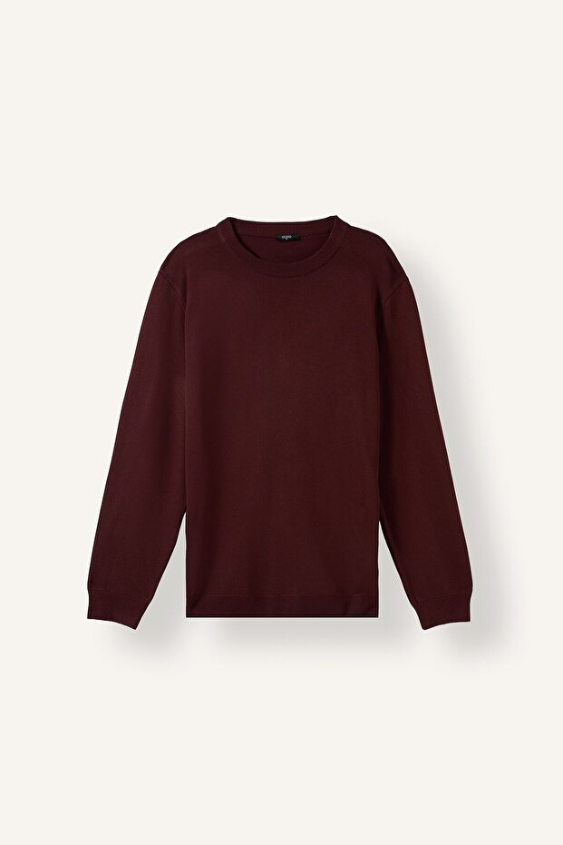 Regular Fit Crew Neck Basic Knit Sweater A5268Ax26Au