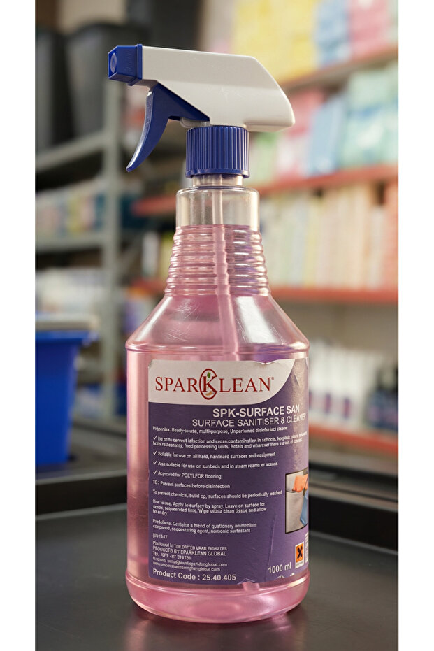 SURFACE SANITIZER & DISINFECTANT Professional Chlorine-Based Ready to use Surface Sanitizer, 1 Litre, Pack of 2 (SPK-SURFACE SAN)