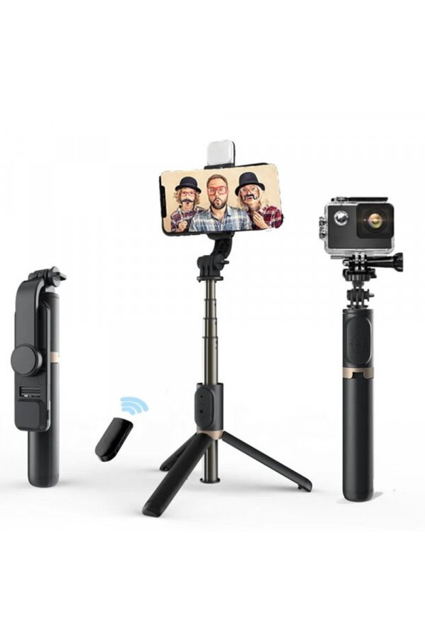 Selfie Stick Bluetooth Q03s, Universal, Negru