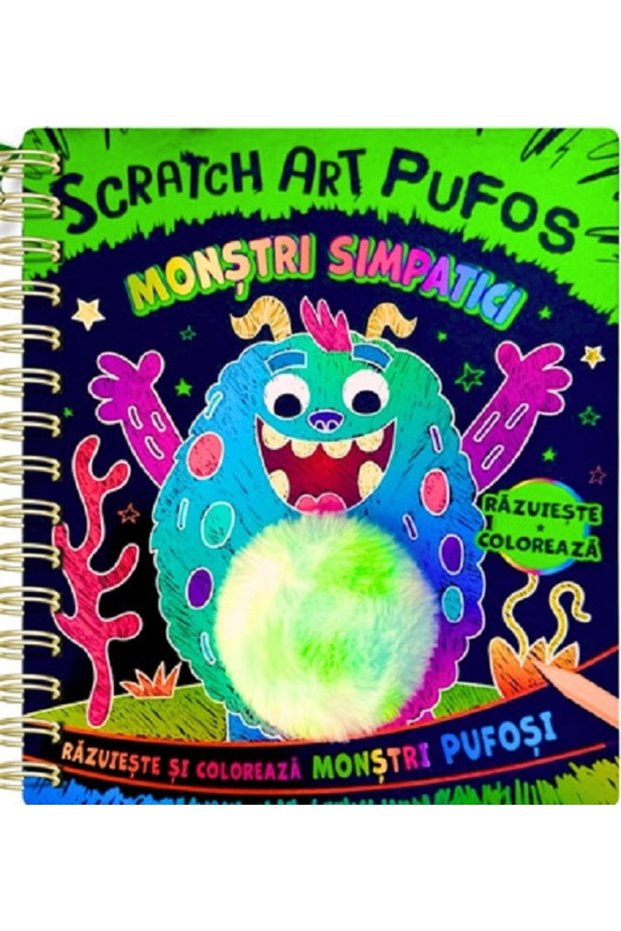 Monstri simpatici. Scratch Art. Pufos