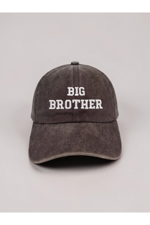 Brown Big Brother Washable Vintage Vintage Baseball Cap Hat