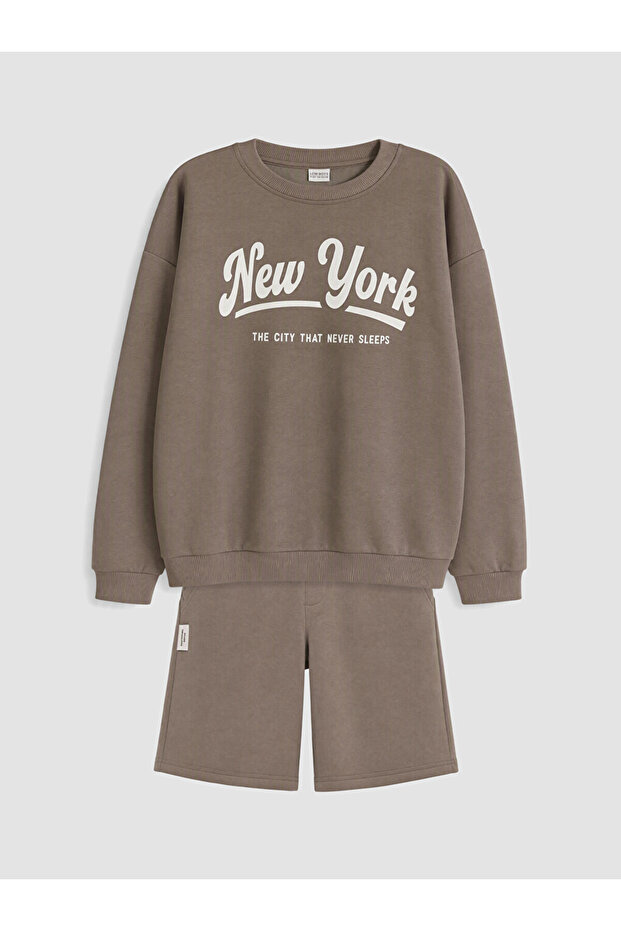 Printed boys' shorts set