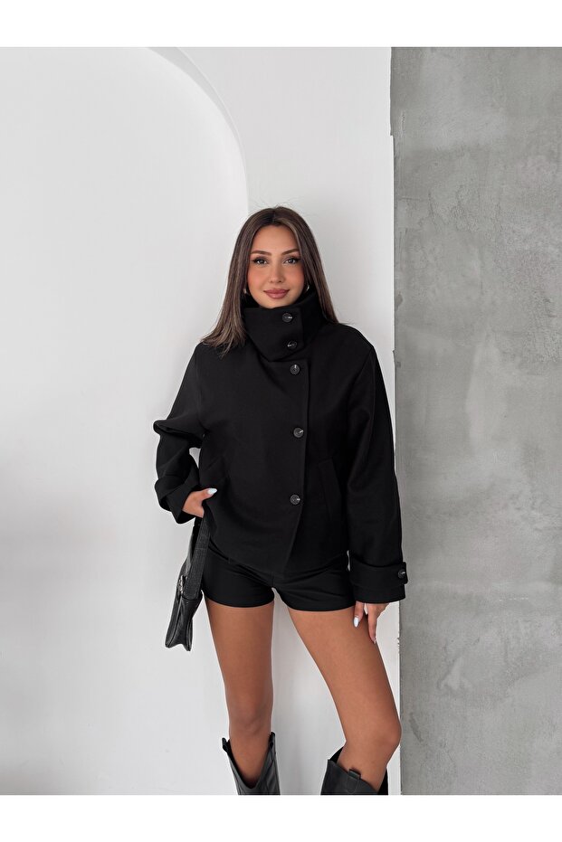 Premium Trend Stand Collar Cashmere Jacket