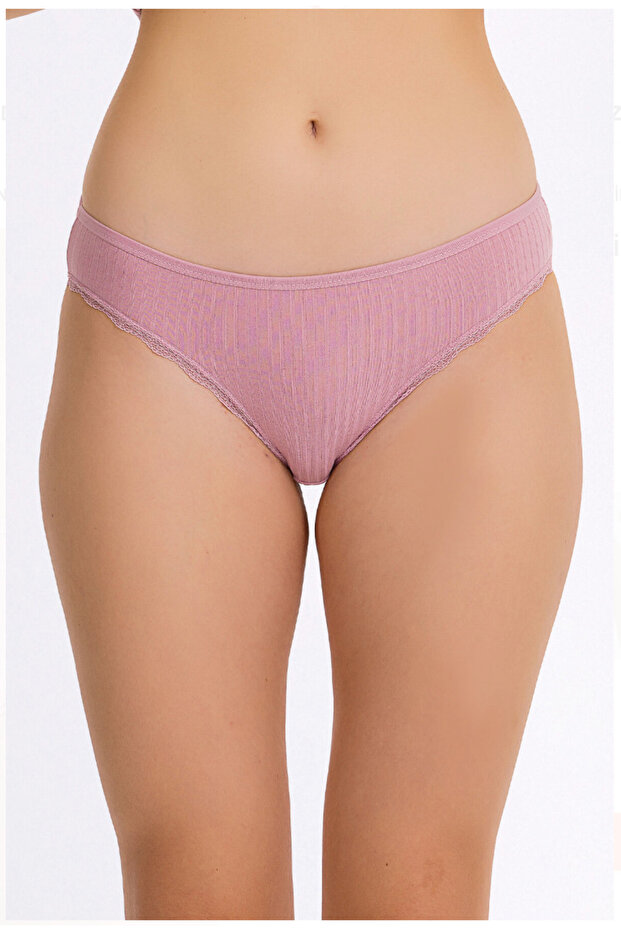Women'S, 92% Viscose, 8% Elastane, Lace Detailed, 12-Pack Bikini, Panties