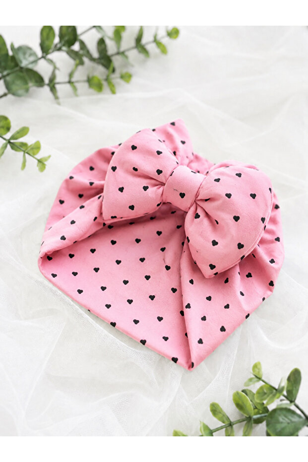 0-1 Year Old Baby Girl Bonnet with Bow, Combed Cotton