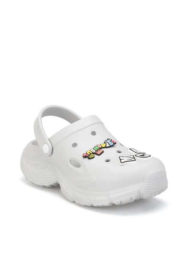 Ds Monapi.Zumrut Gray Orthopedic Eva Women's Buckle Slippers Sandals