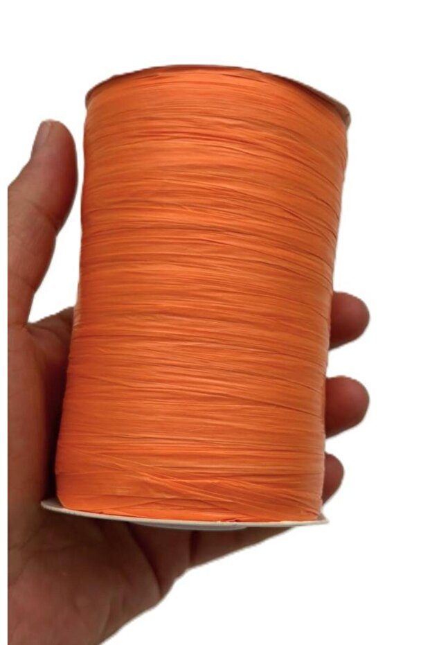 Number 54 Orange Color Angel Soft Raffia, Satin Raffia 100 Gr 200 Meters