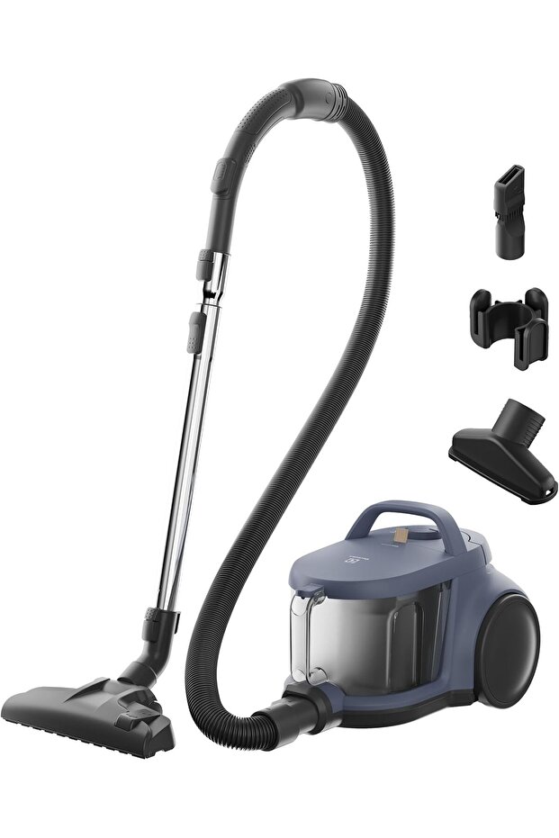 2000W Bagless Vacuum Cleaner with Cyclone Technology, 2L Dust Capacity, HEPA Filtration, Carpet & Hard Floor Nozzle, Lightweight Compact Design, 8m Cleaning Radius – EFC52512