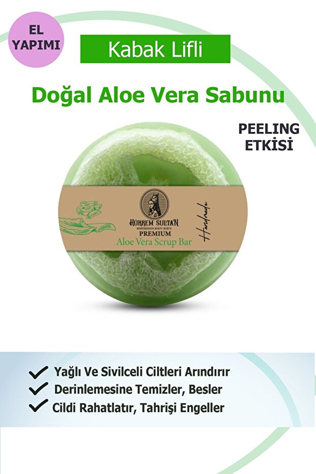 7 Pack Natural Pumpkin Fiber Aloe Vera Soap 130 Gr