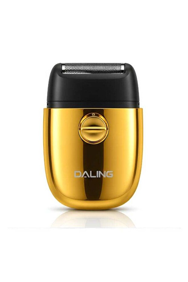 Premium Luxury Gold Electric Shaver – Compact Rechargeable Travel Razor for Men