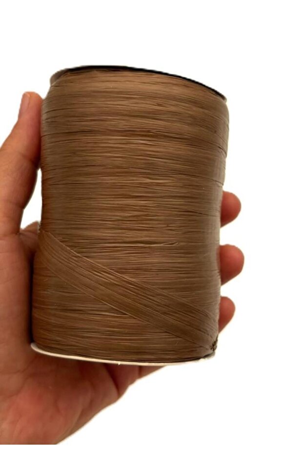 Number 33 Light Brown Color Angel Soft Raffia, Satin Raffia 100 Gr 200 Meters