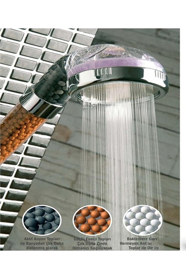 Tasarruflu Arıtmalı Duş Başlığı