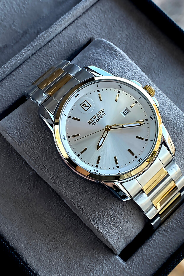 Original Men's Wristwatch Waterproof Steel Band Gift with Box